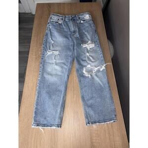 Abercrombie & Fitch Ankle Straight Ultra High Rise Curve Love jeans 28 6 S Short